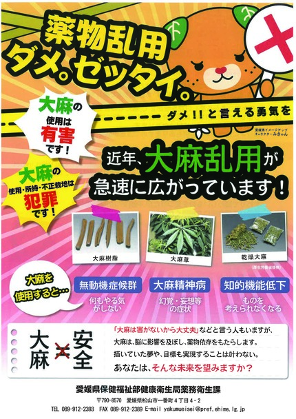 薬物防止チラシオモテ